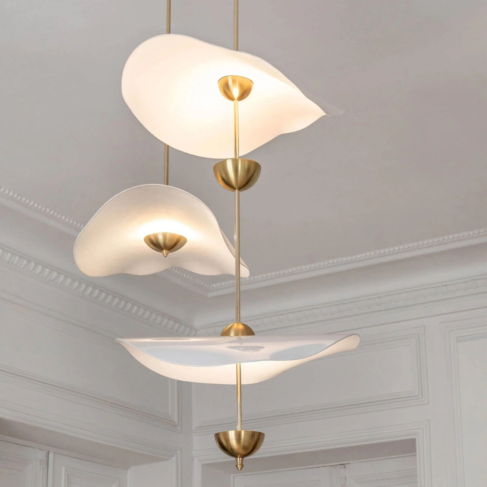 Elegant Lotus Pendant Light – Adjustable Height, Energy-Efficient LED Compatible Kitchen Pendant Lighting 5
