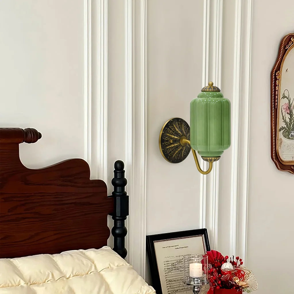 Elegant Milk Glass Wall Sconce – Wall Lamp for Ambient Lighting in Living Room, Hallway, or Bedroom 4