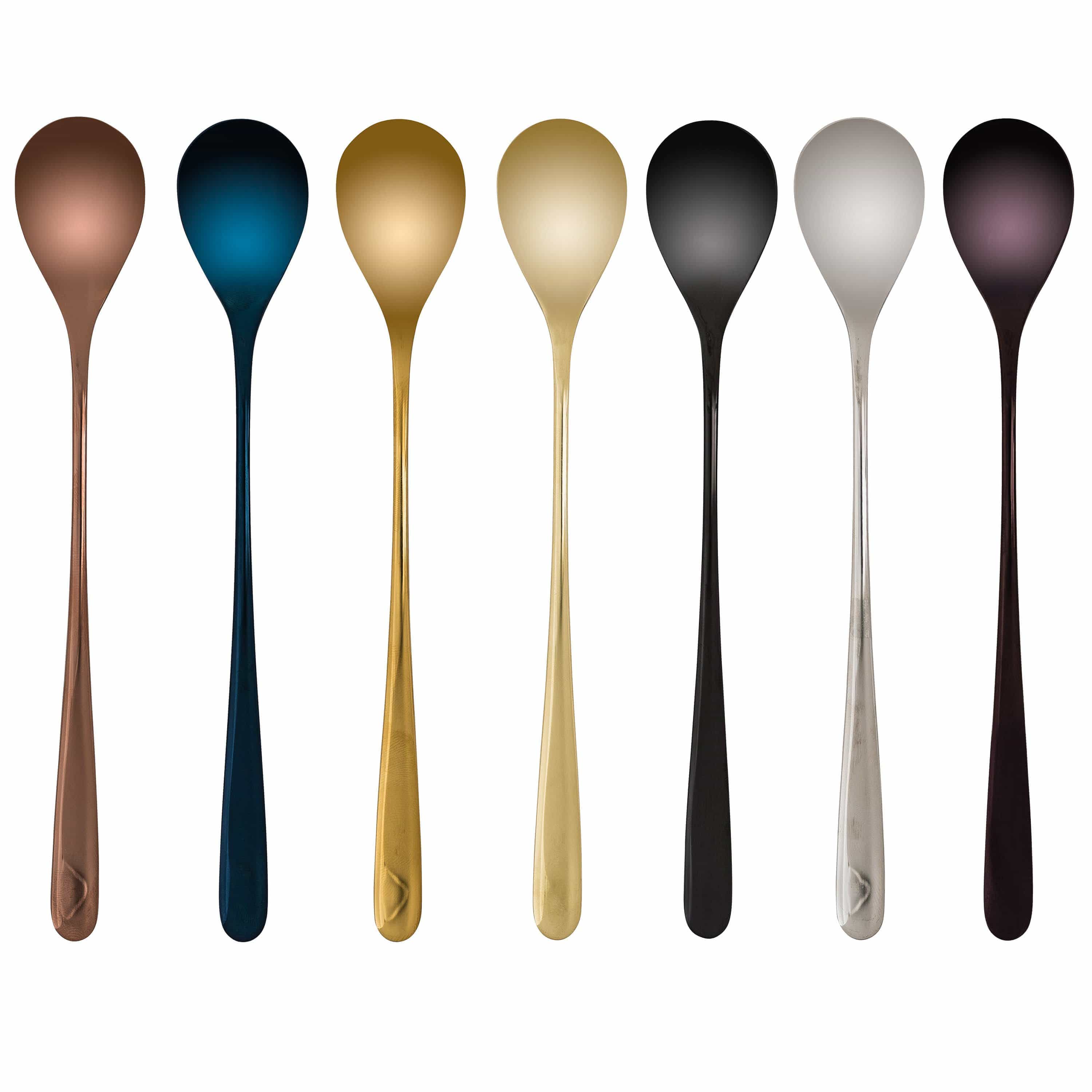 Elegant Plated Stainless Steel Dessert Spoon for Dessert – Multiple Color Options Available, Durable and Stylish 0