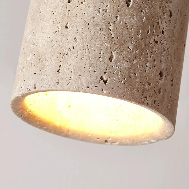 Elegant Travertine LED Ceiling Light Fixture with Adjustable Color Temperature – Modern Flush Mount Design for Any Room 5