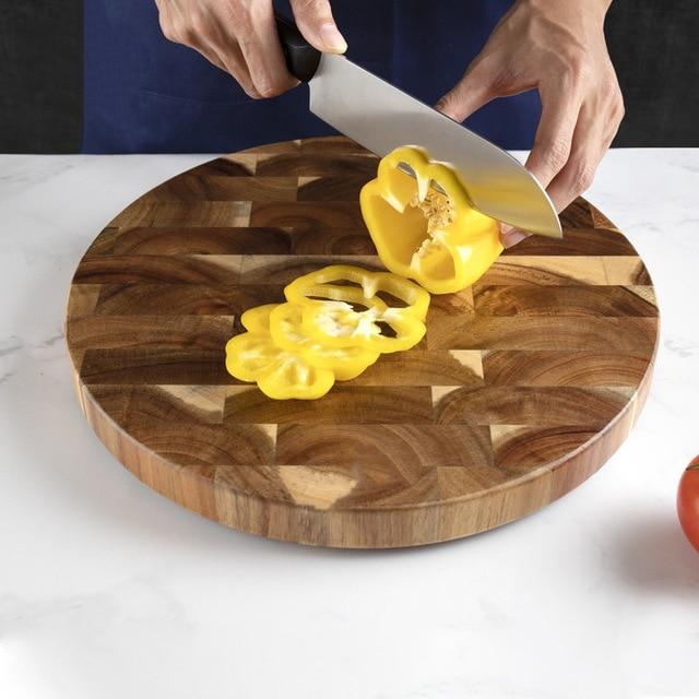 Elegant Wooden Cutting Board for Food Preparation – Durable and Multi-Functional Chopping Board, 18 x 12 Inches 0