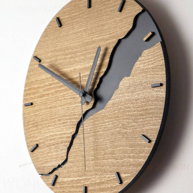 Elegant Wooden Wall Clock Decor – Timeless Design, Available in Multiple Styles and Sizes 1
