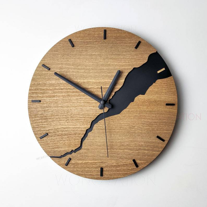 Elegant Wooden Wall Clock Decor – Timeless Design, Available in Multiple Styles and Sizes 3