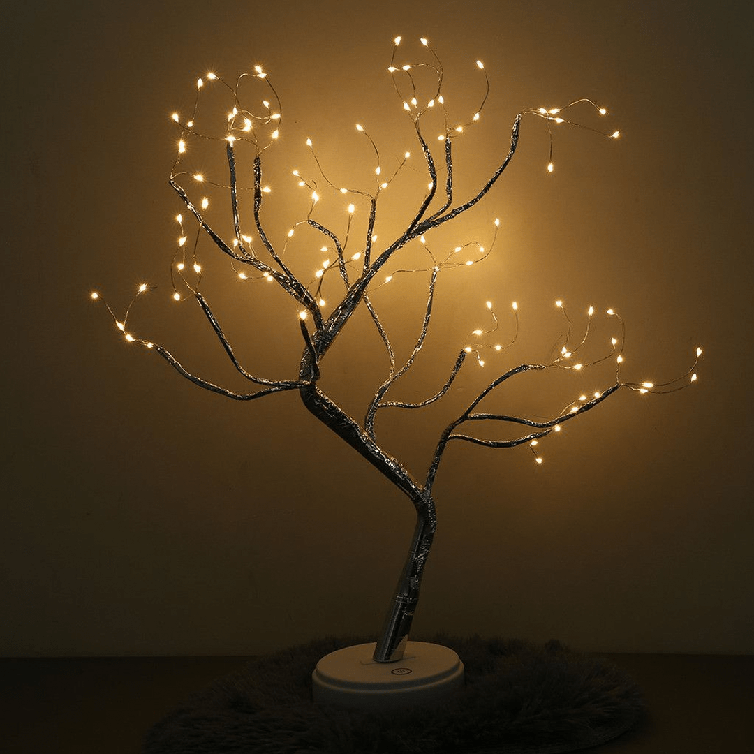 Fairy Tree Table Lamp with Adjustable Branches – Battery Operated Warm White LED for Indoor and Outdoor Use 2
