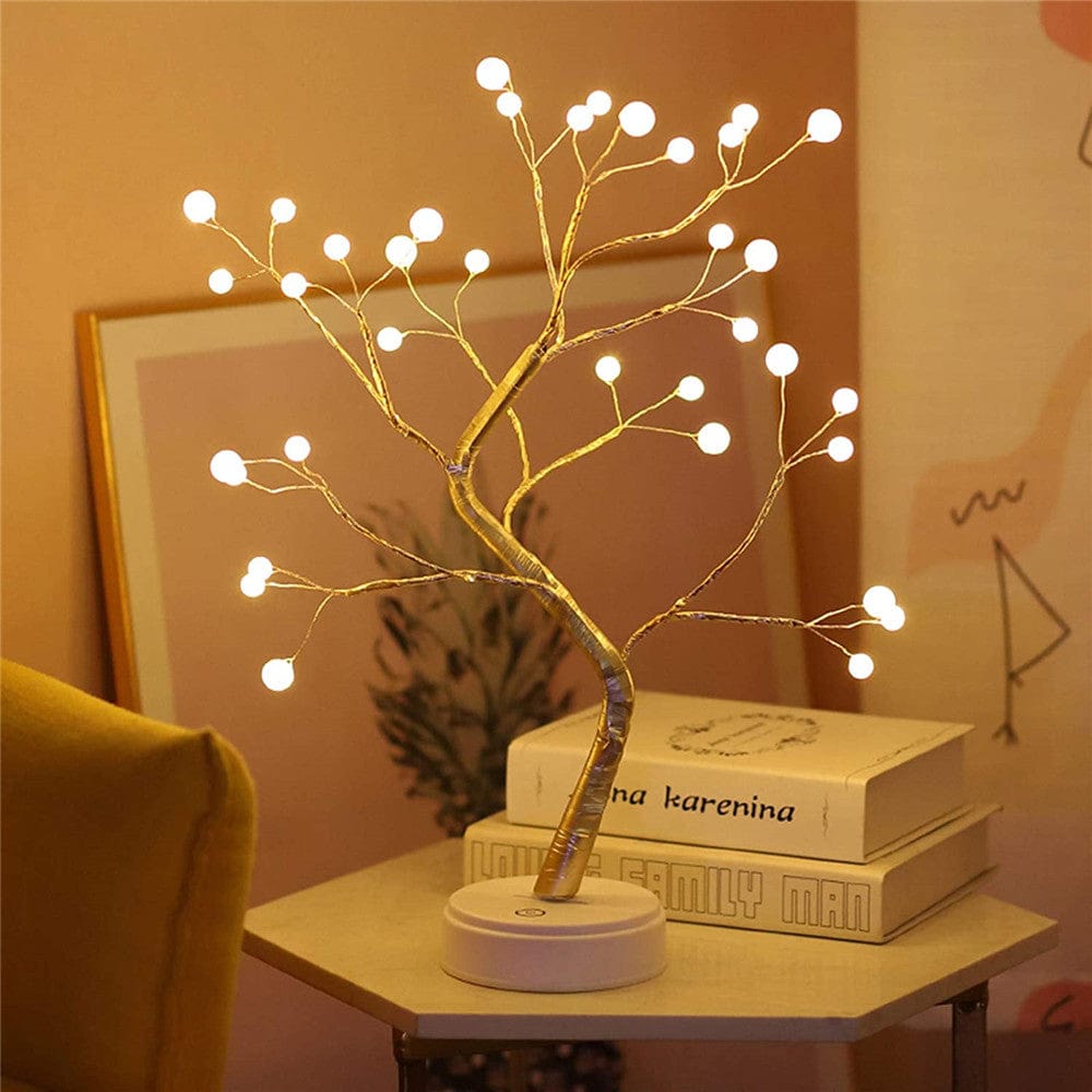 Fairy Tree Table Lamp with Adjustable Branches – Battery Operated Warm White LED for Indoor and Outdoor Use 4