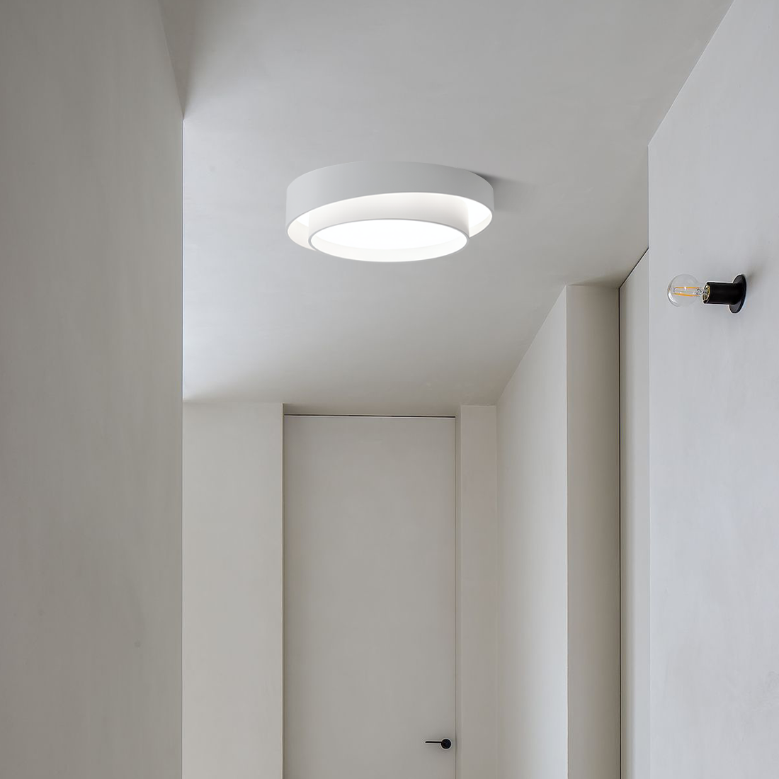 Flush Mount Ceiling Light - Modern Disc Design with Adjustable Brightness, LED Ceiling Fixture for Home and Office 8