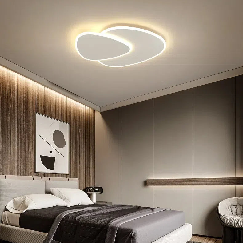 Flush Mount Ceiling Light Fixture – Minimalist Multi-Layer LED Ceiling Light for Home and Office, Matte White Finish, 24 Inches 3