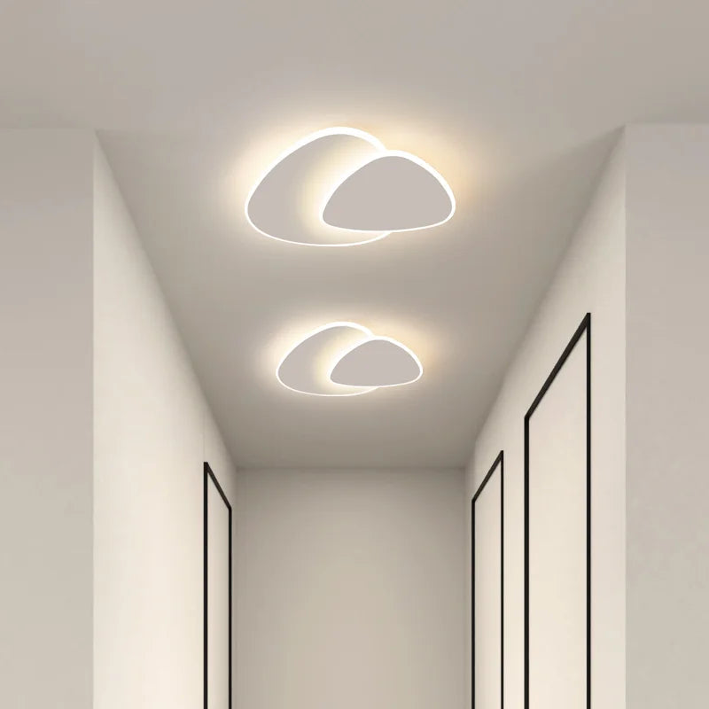 Flush Mount Ceiling Light Fixture – Minimalist Multi-Layer LED Ceiling Light for Home and Office, Matte White Finish, 24 Inches 4