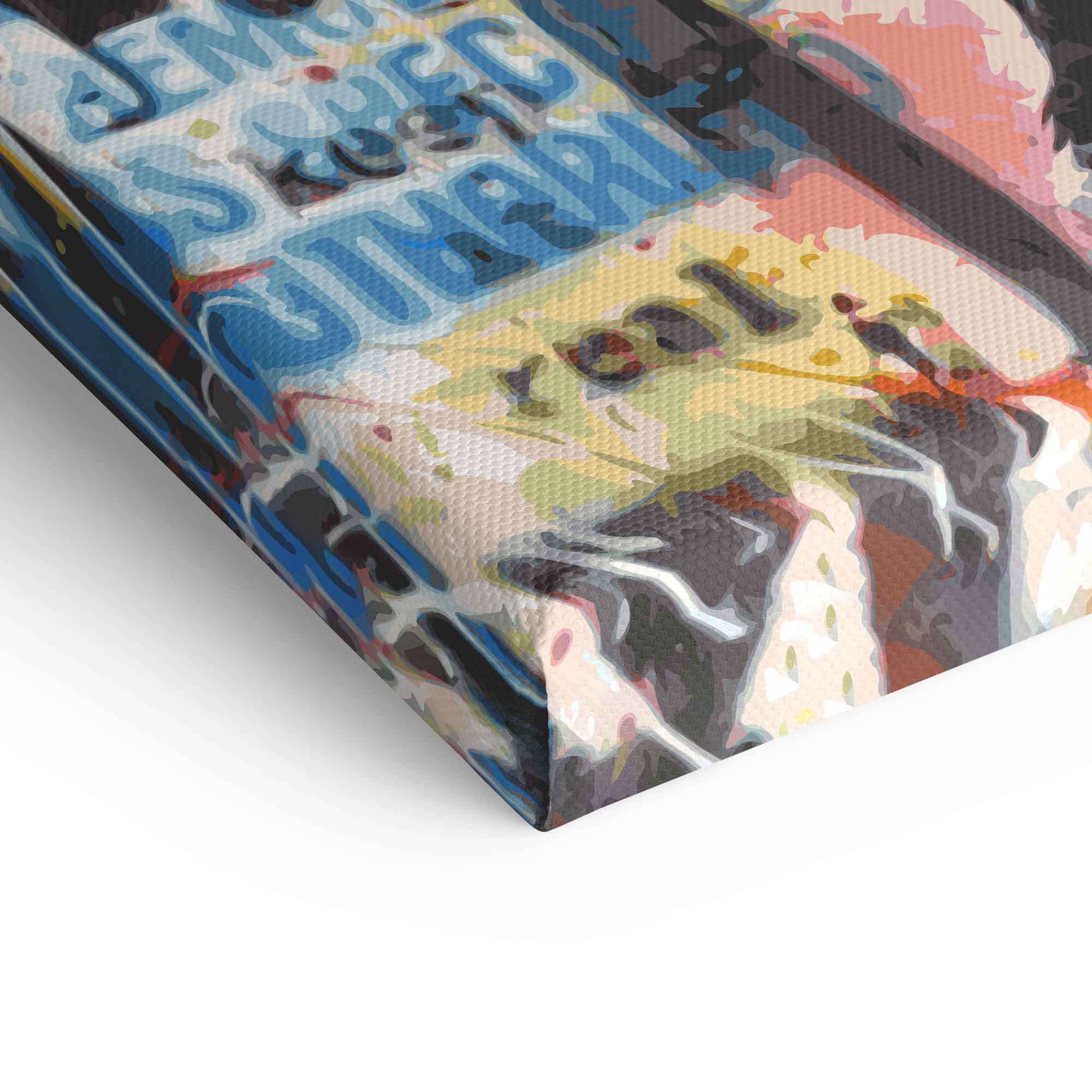 Follow Dreams Art Print – Vibrant Monkey and Graffiti Canvas Art with High-Quality Craftsmanship, Ready to Hang 5