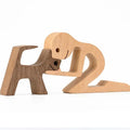 Kneeling Man and Dog