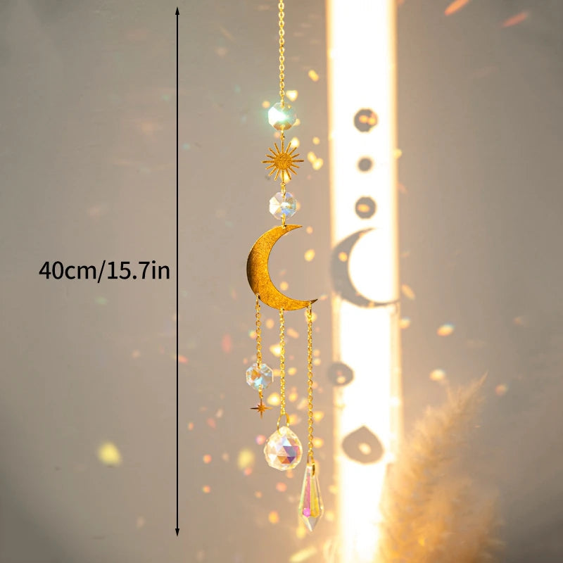 Handcrafted Crystal Suncatcher – Rainbow Maker for Meditation and Tranquil Spaces, Indoor/Outdoor Décor 0