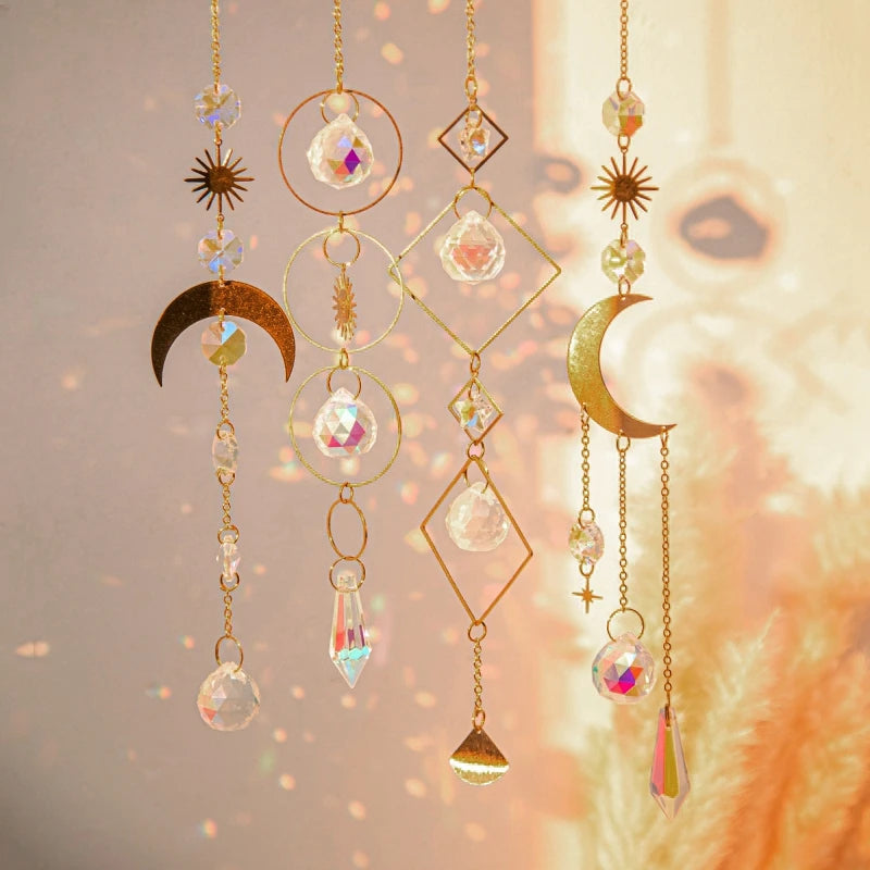 Handcrafted Crystal Suncatcher – Rainbow Maker for Meditation and Tranquil Spaces, Indoor/Outdoor Décor 1