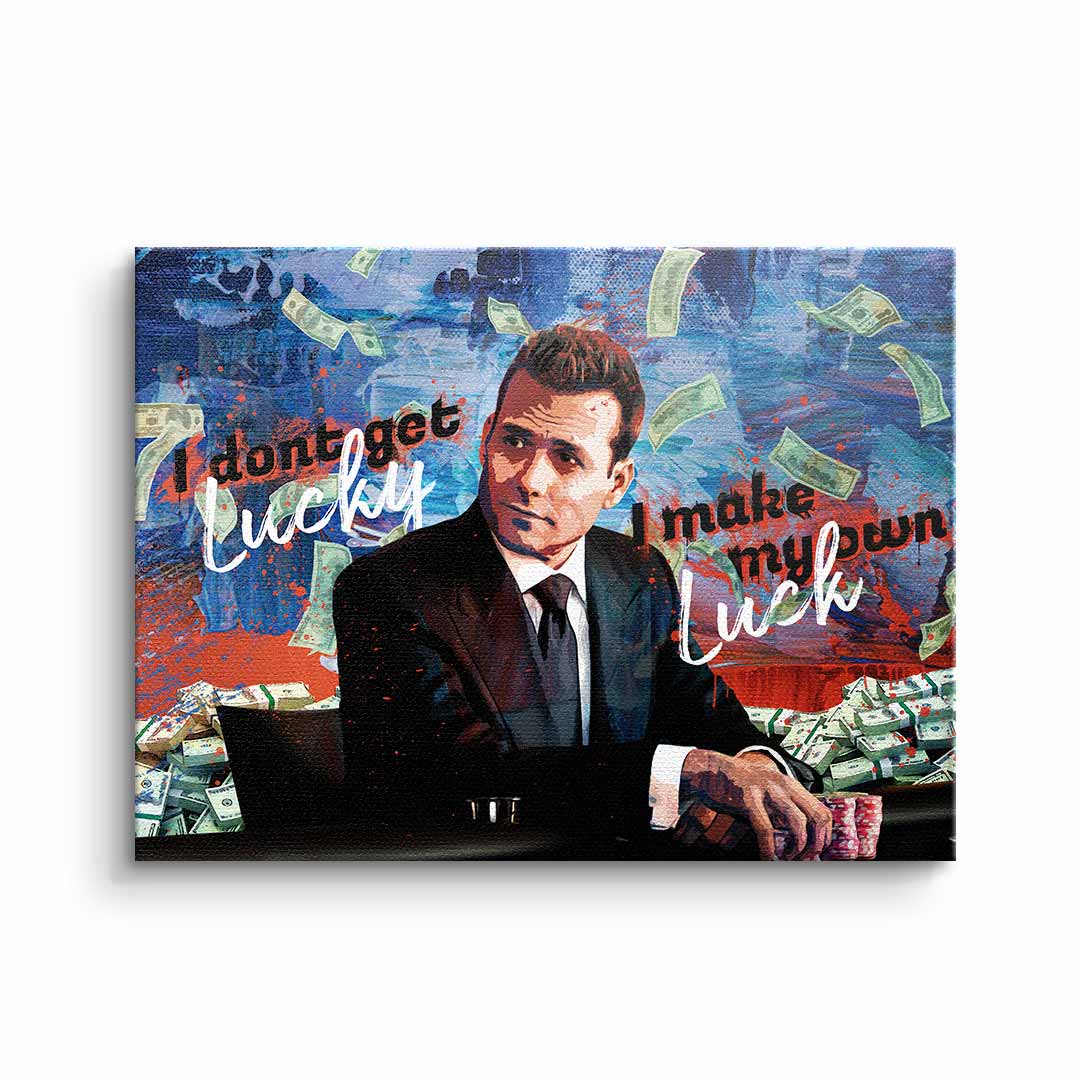 Inspirational Canvas Wall Art - I Make My Own Luck - Ready to Hang Motivational Canvas Prints for Home Wall Decor 0