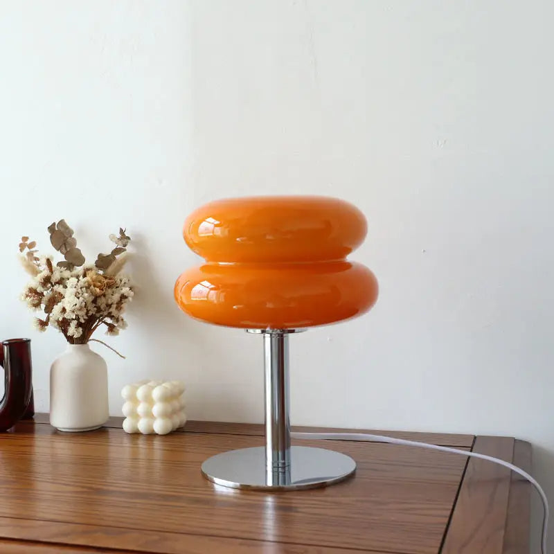 Italian Bauhaus Table Lamp - Stylish Cordless Design with Dimmable LED Lighting for Home and Office Use 0