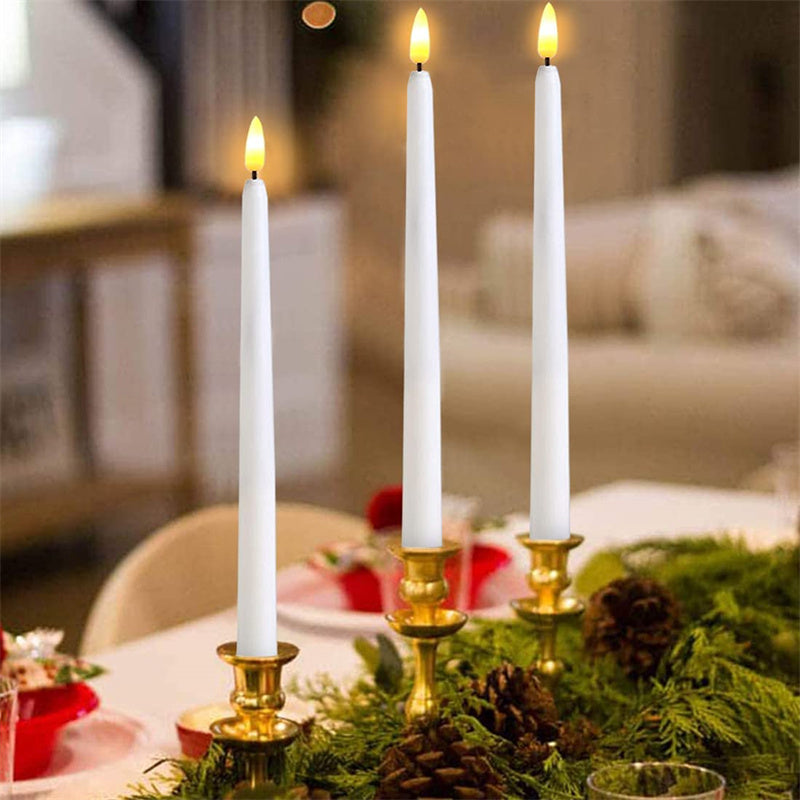 LED Flameless Taper Candles with Remote Control – Elegant Tall Candles for Home Décor, Safe and Energy-Efficient 0
