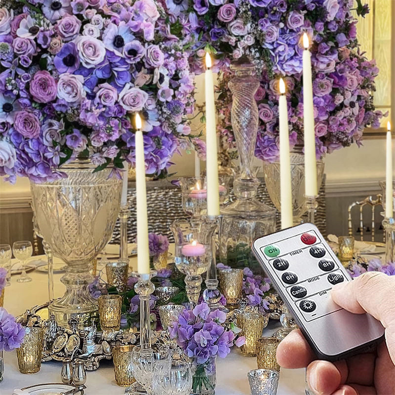 LED Flameless Taper Candles with Remote Control – Elegant Tall Candles for Home Décor, Safe and Energy-Efficient 7