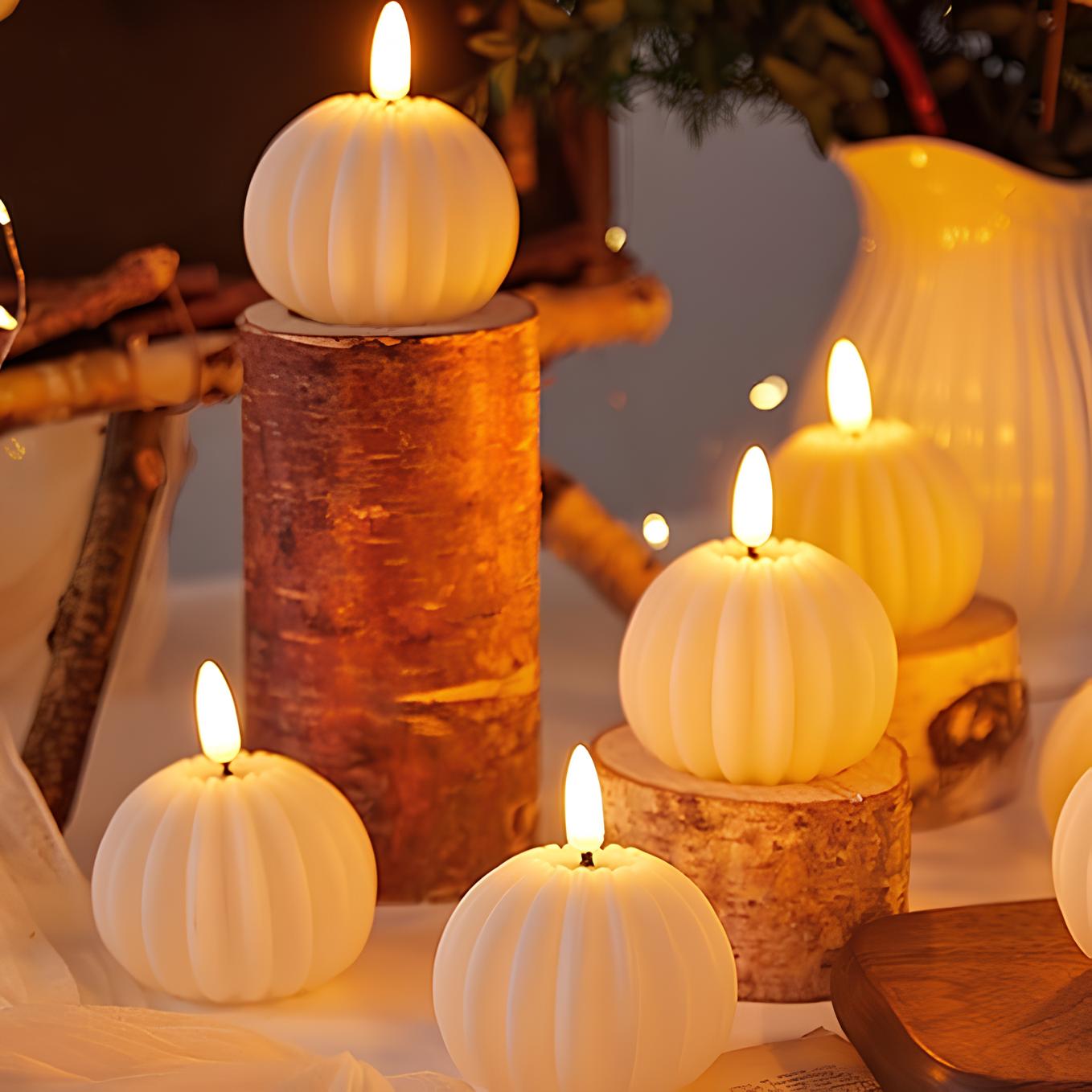 LED Pillar Candles with Flickering Flame Effect – Safe Flameless Battery Operated Candles for Home Decor and Events 0