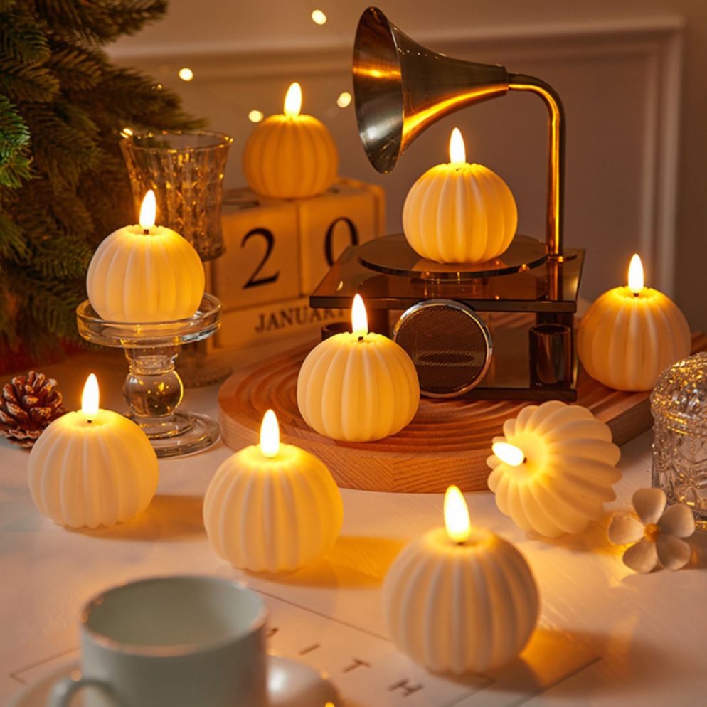LED Pillar Candles with Flickering Flame Effect – Safe Flameless Battery Operated Candles for Home Decor and Events 1