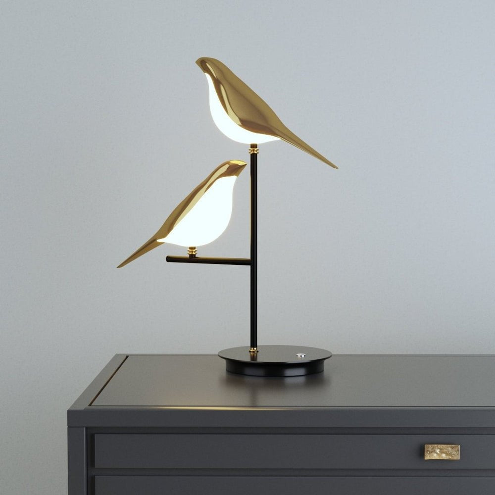 LED Table Lamp with Postmodern Bird Design – Energy-Efficient Bedside or Desk Lamp for Elegant Living Room and Bedroom Lighting 0