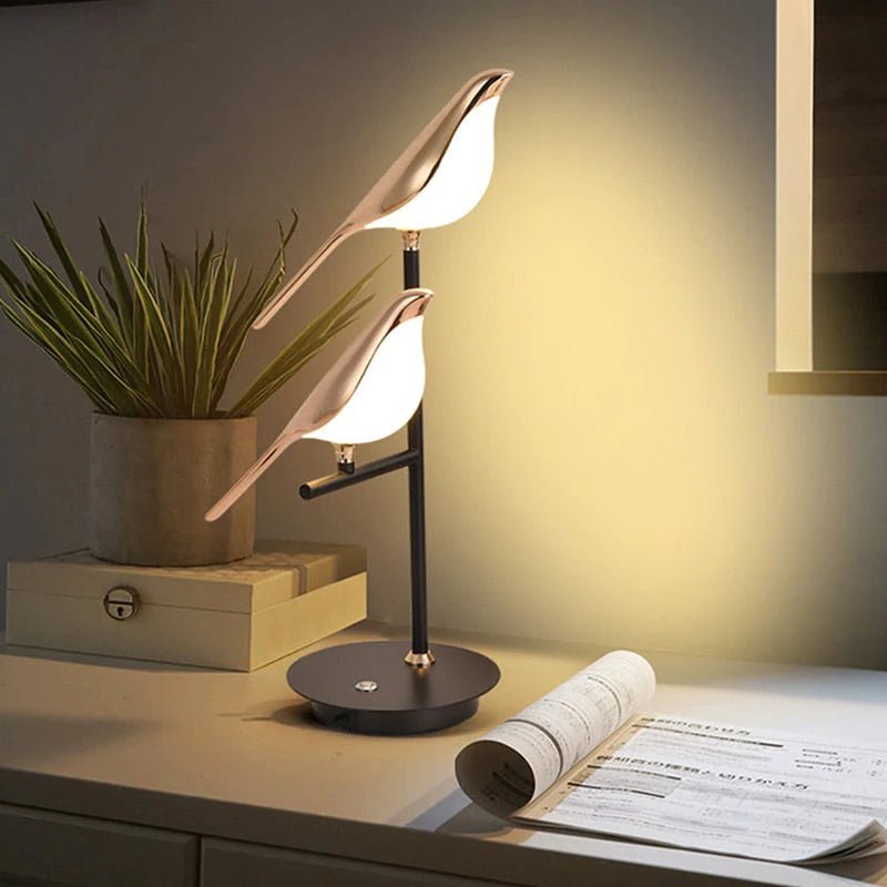 LED Table Lamp with Postmodern Bird Design – Energy-Efficient Bedside or Desk Lamp for Elegant Living Room and Bedroom Lighting 1