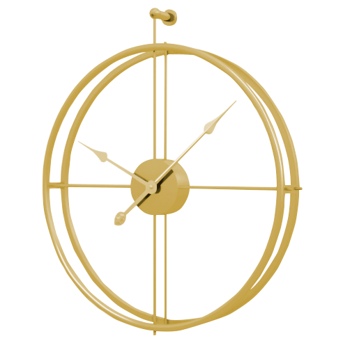 Large Openwork Metal Wall Clock in Black or Gold – Modern Wall Clock Decor for Stylish Home Accent 0
