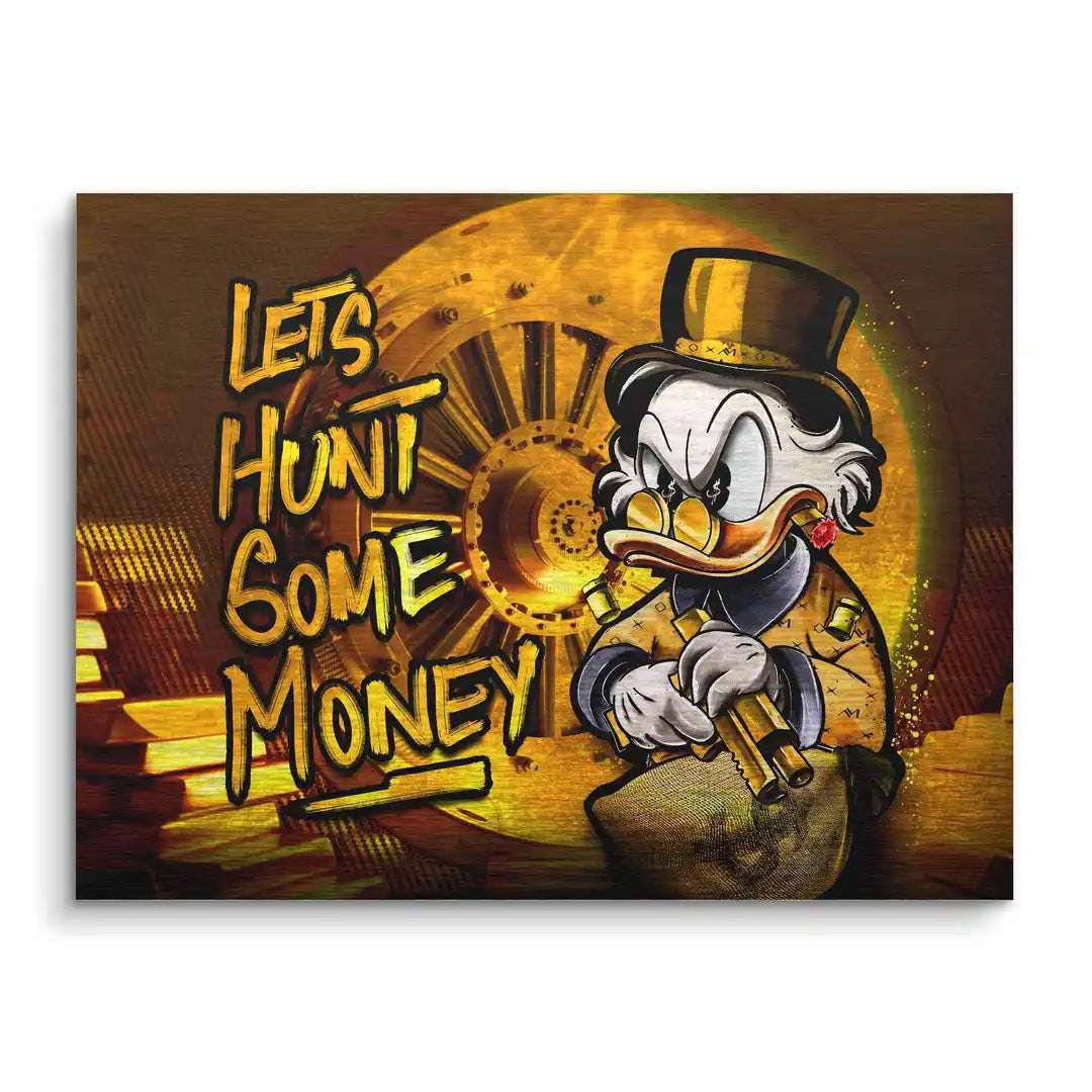 Limited Edition Acrylic Art Piece - Hunt Some Money, Unique Display with Certificate of Authenticity, Ready to Hang 1