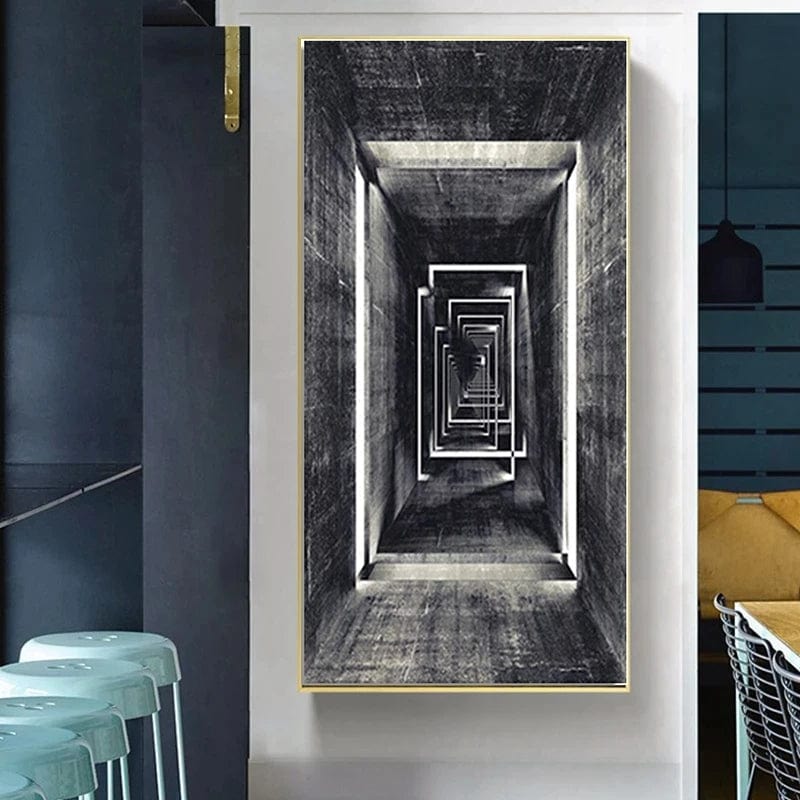 Limited Edition Art Print - Haunting Tunnel Artwork Through the Void – High-Quality Color Print on Museum-Quality Paper 1