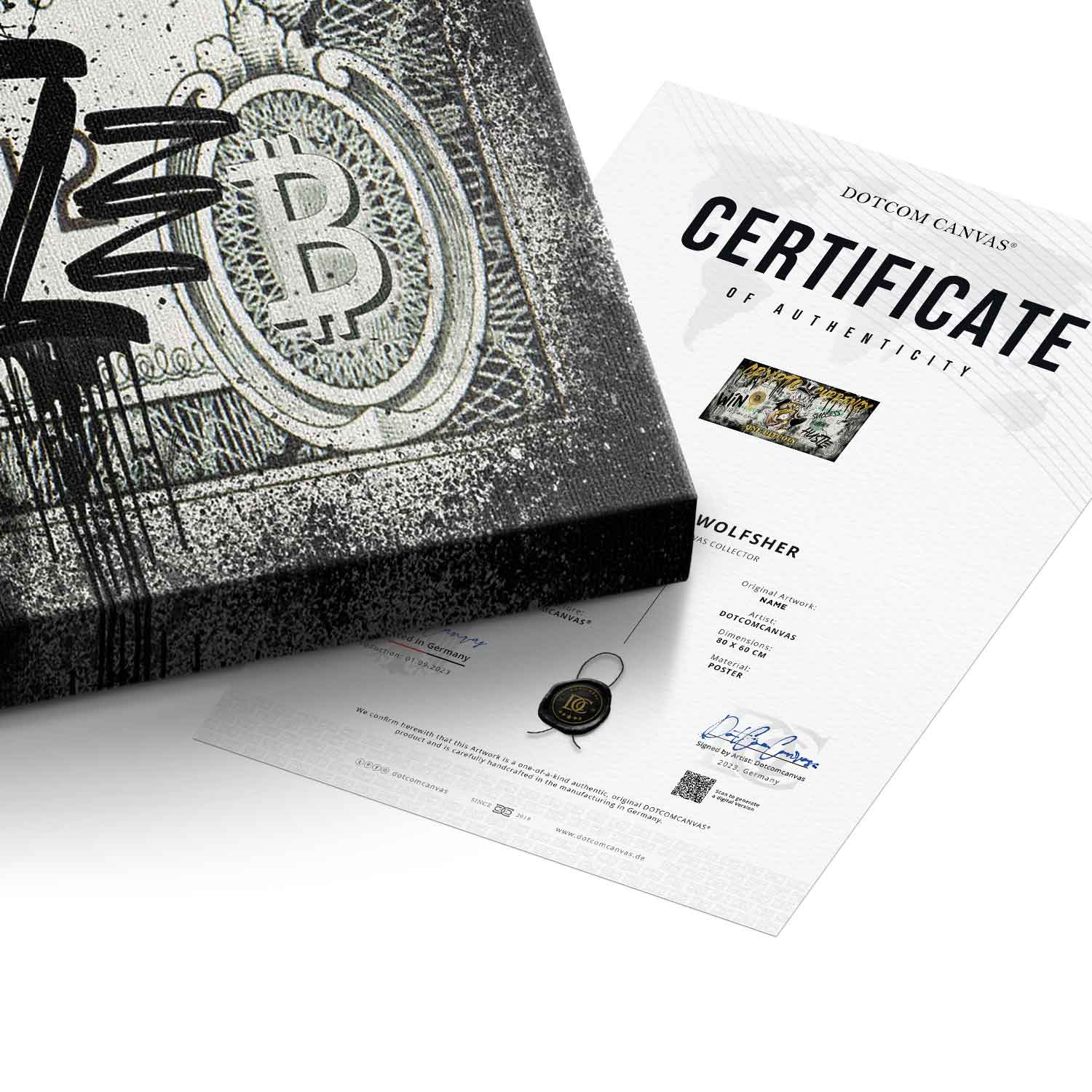 Limited Edition Crypto Duck Canvas Wall Art – High-Quality Gold and Black Prints for Modern Decor 5