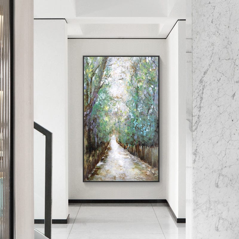 Limited Edition Enchanted Path Art Print – High-Quality Forest Landscape Poster with 75+ Years Color Guarantee 3