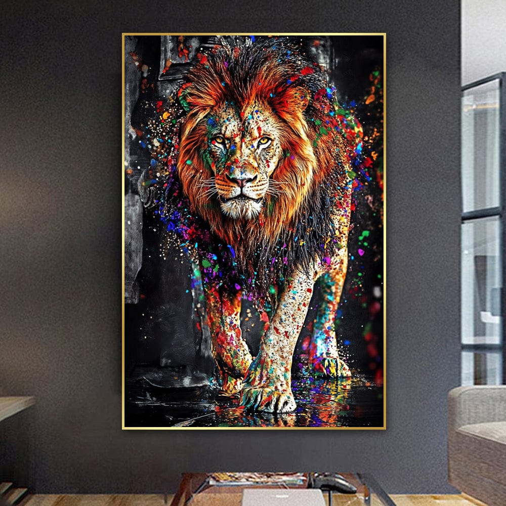 Limited Edition Graffiti Lion Art Print – Vibrant Colors, Intricate Details, Museum-Quality Paper, 75+ Years Color Guarantee 0