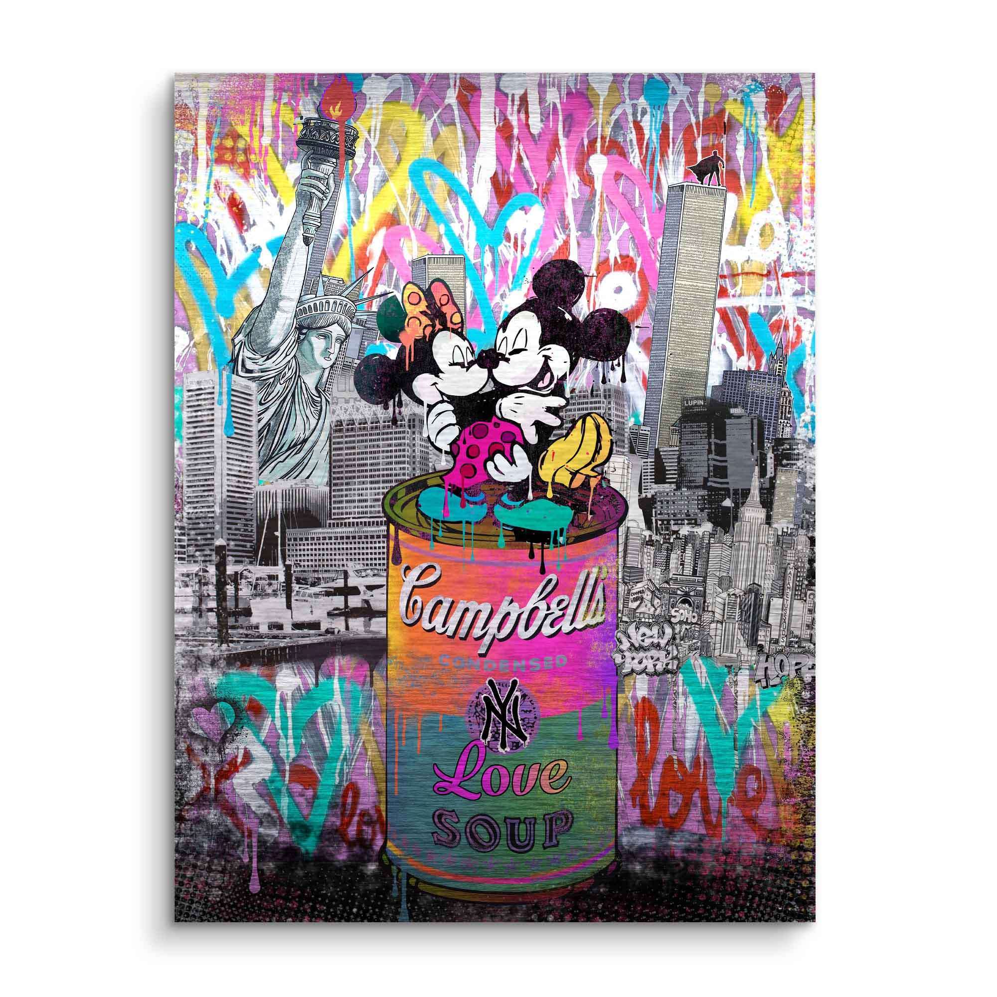 Love Soup Art Print by Contemporary Artist – Limited Edition NEO POP ART, Custom Sizes with Pre-assembled Frame Options 2