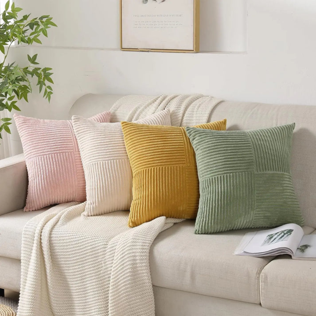 Luxury Decorative Cushion 45x45 cm Plush Pillow with Hidden Zipper - Perfect for Couch and Bed, Stylish Scatter Cushion