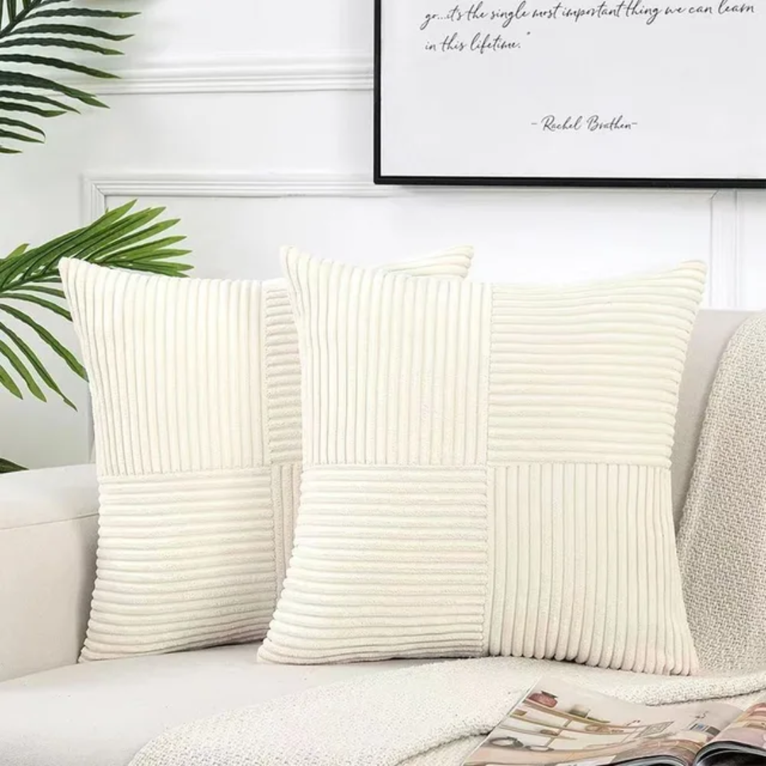 Luxury Decorative Cushion 45x45 cm Plush Pillow with Hidden Zipper - Perfect for Couch and Bed, Stylish Scatter Cushion