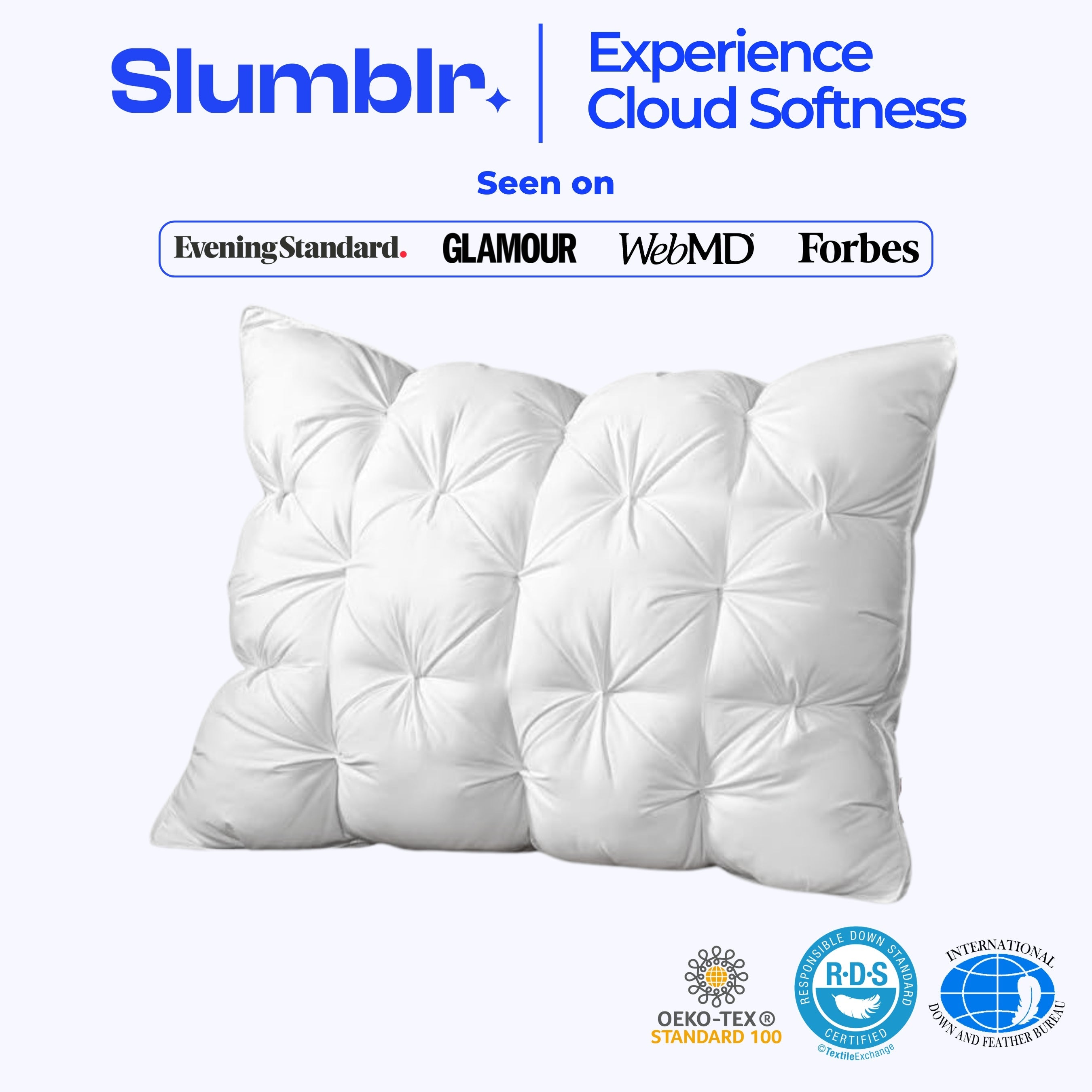 Luxury Goose Down Pillow for Side Sleepers – Soft, Breathable, Hotel-Quality Comfort with 800 Fill Power 1