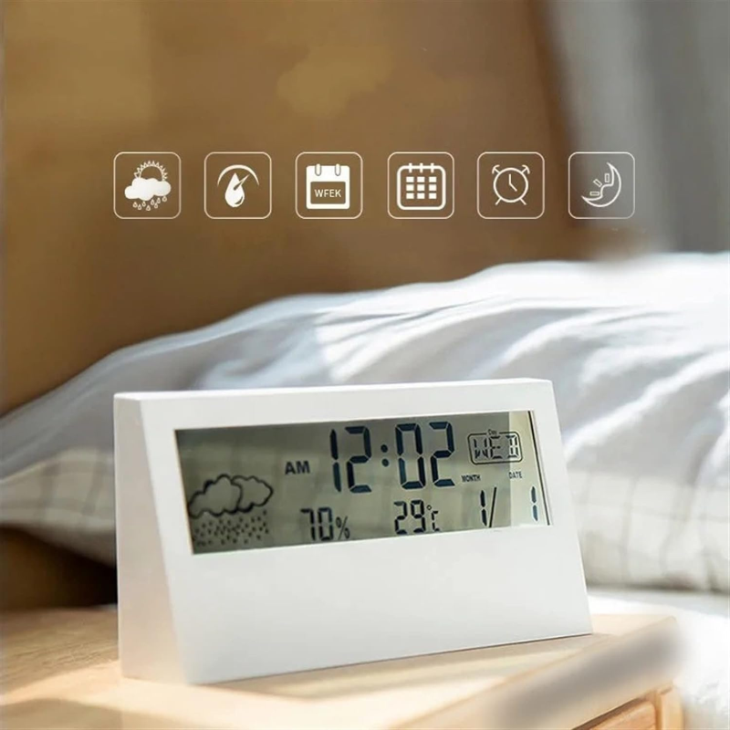 Magnifying Battery-Operated Alarm Clock