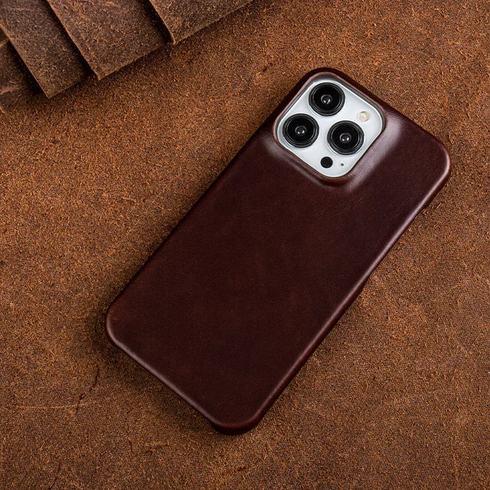 Magsafe Wireless Magnetic Leather Phone Case