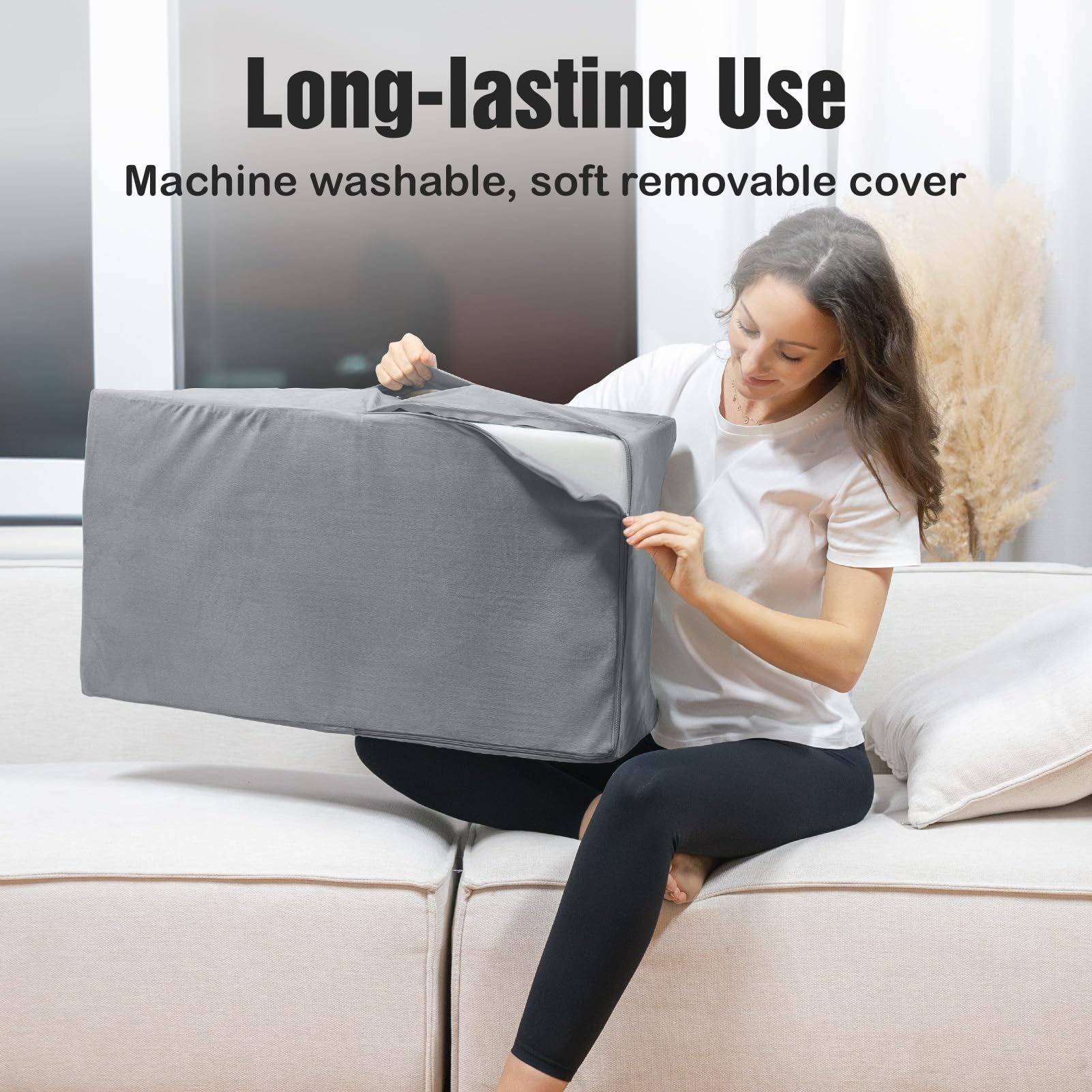 Memory Foam Elevation Wedge Pillow for Comfortable Sleeping and Relaxation 4