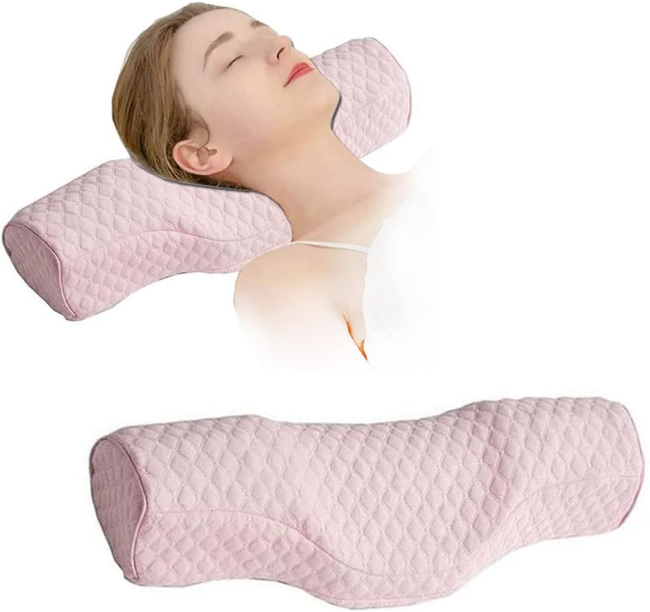 Memory Foam Sleep Pillow for Side Sleepers – Ergonomic Design for Neck Pain Relief and Breathable Cover 0