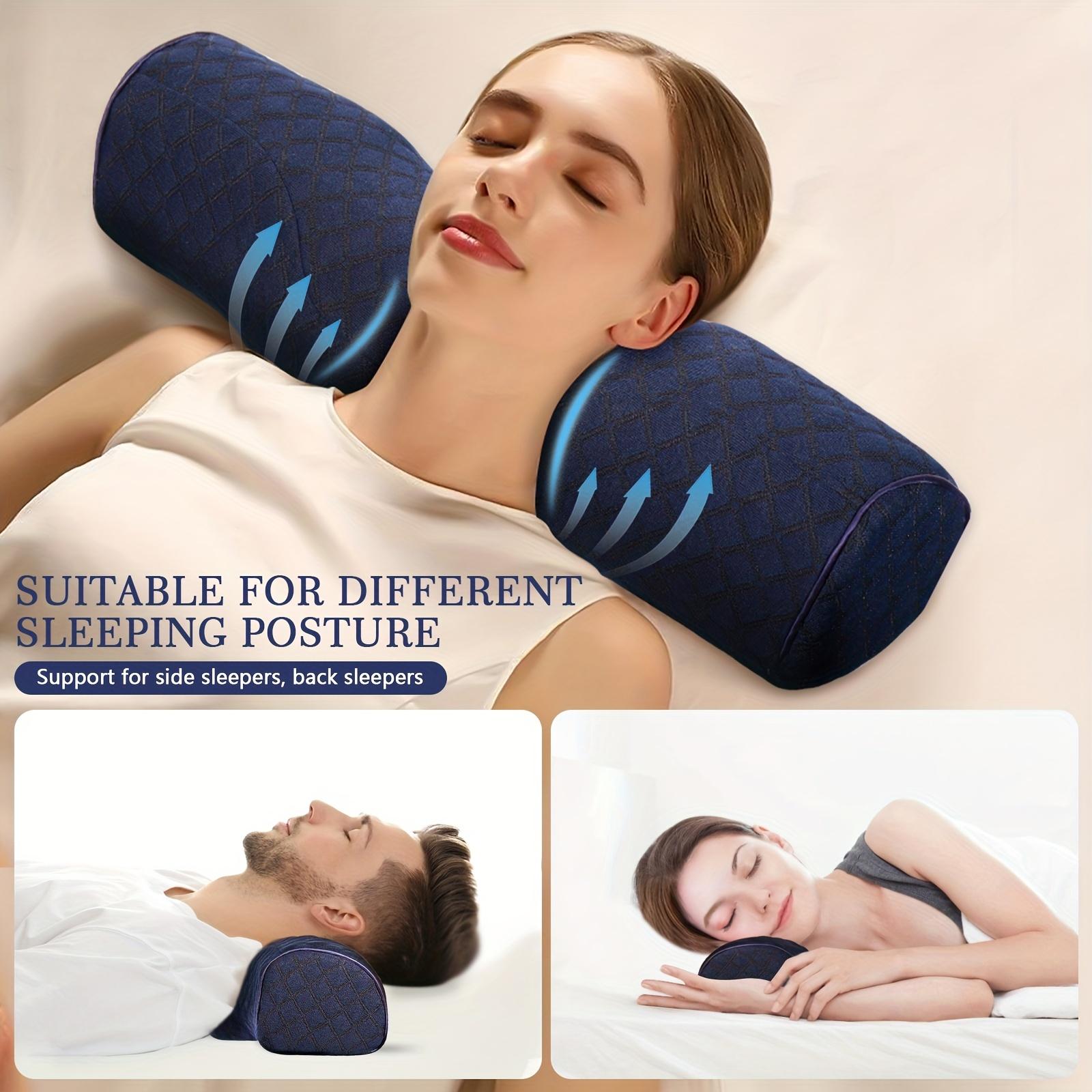 Memory Foam Sleep Pillow for Side Sleepers – Ergonomic Design for Neck Pain Relief and Breathable Cover 2