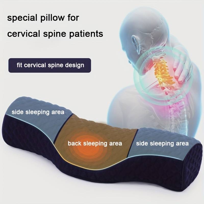 Memory Foam Sleep Pillow for Side Sleepers – Ergonomic Design for Neck Pain Relief and Breathable Cover 6
