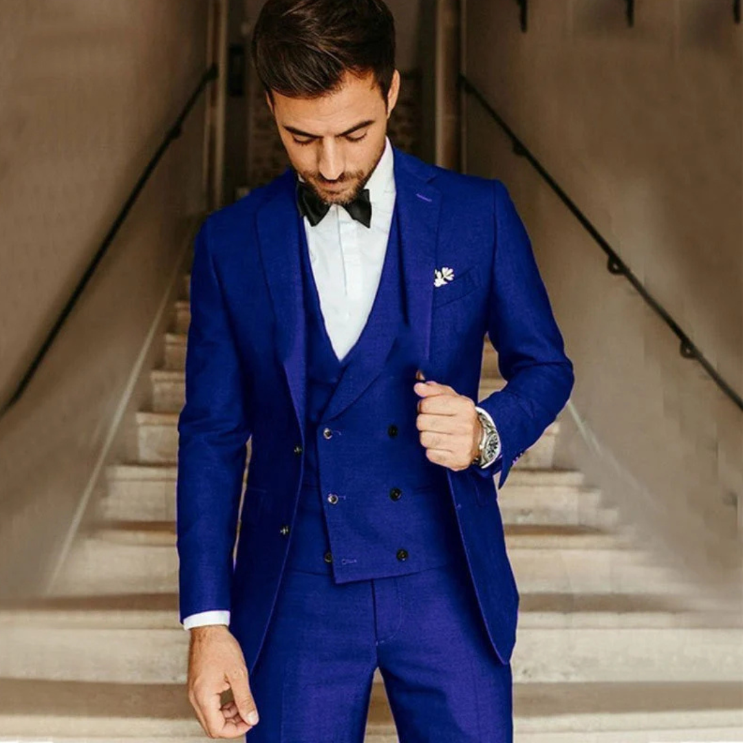 Men’s Relaxed Fit 3-Piece Formal Guest Suit