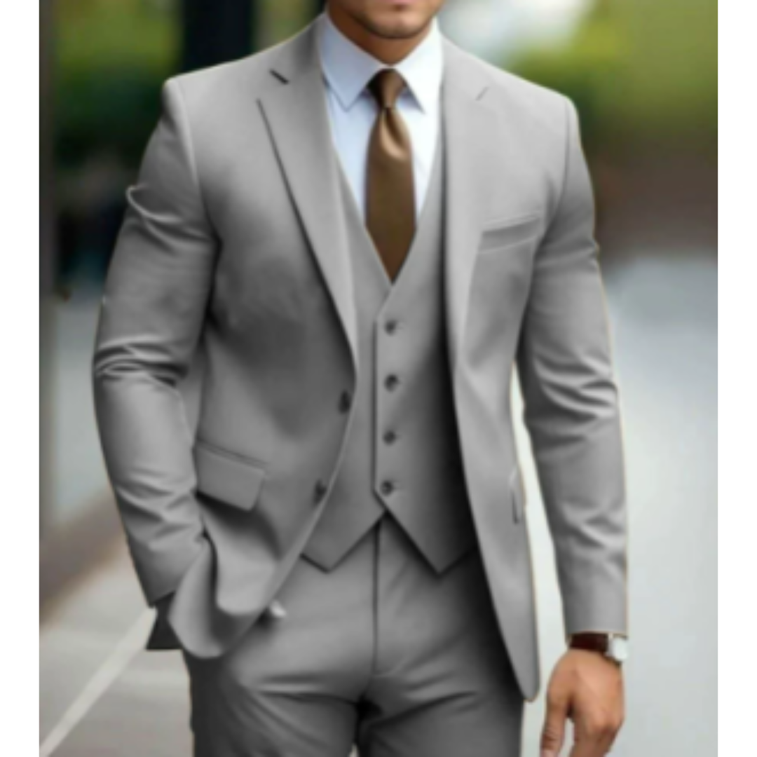 Men’s Slim Fit 3-Piece Wedding Guest Suit