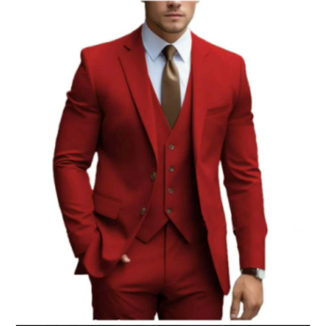 Men’s Slim Fit 3-Piece Wedding Guest Suit
