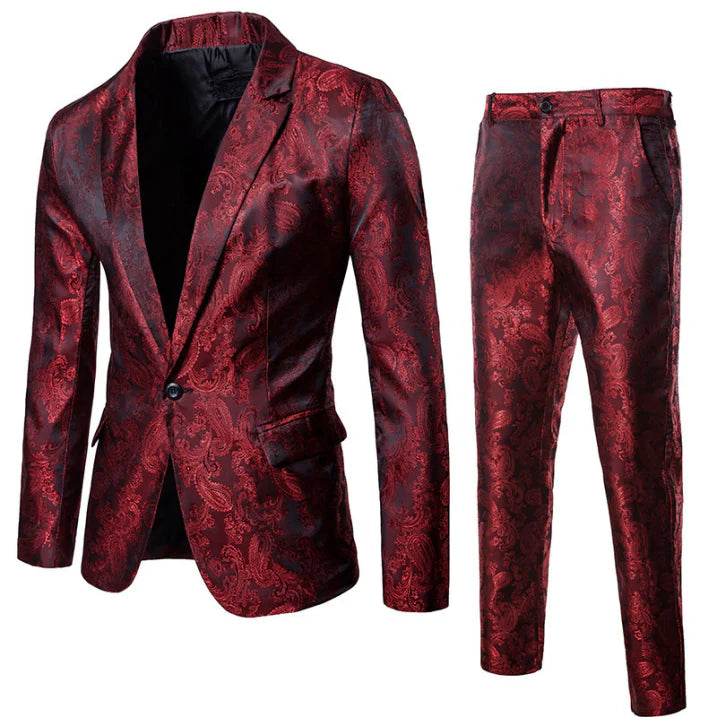 Men’s Stylish 2-Piece Wedding Guest Suit