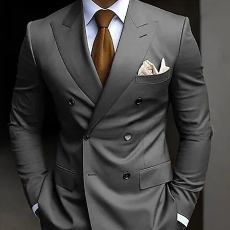 Men's Two Piece Double-Breasted Wedding Guest Suit