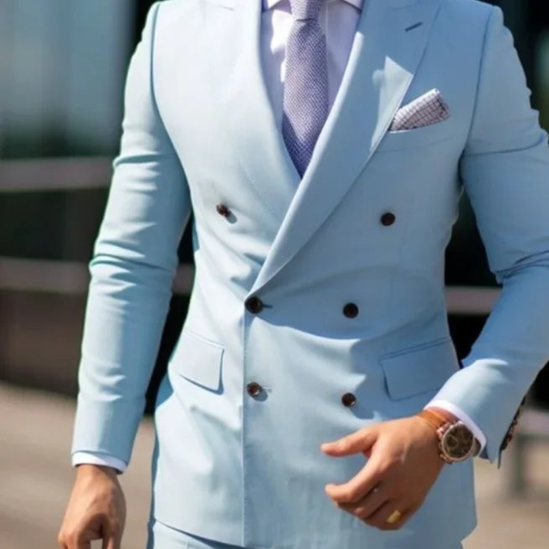 Men's Two Piece Double-Breasted Wedding Guest Suit