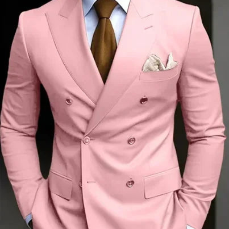 Men's Two Piece Double-Breasted Wedding Guest Suit