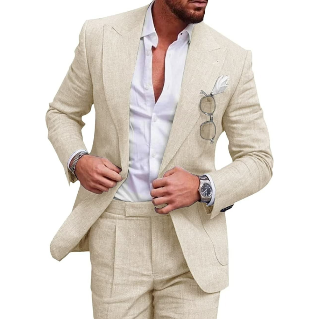 Men’s Vintage-Style 3-Piece Wedding Guest Suit