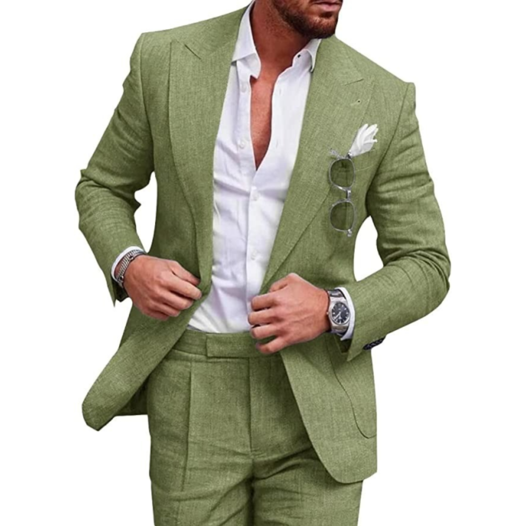 Men’s Vintage-Style 3-Piece Wedding Guest Suit