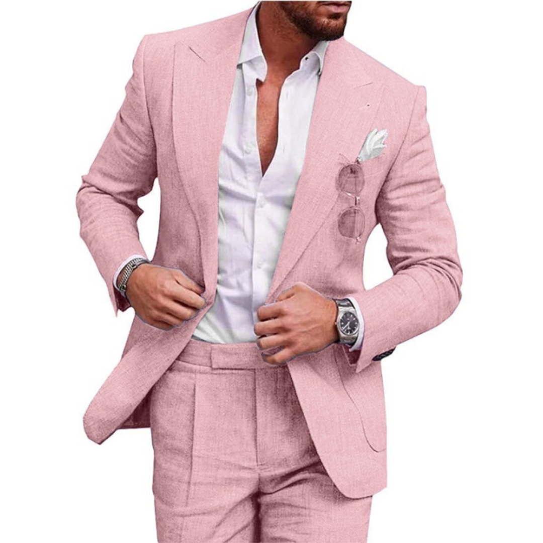 Men’s Vintage-Style 3-Piece Wedding Guest Suit